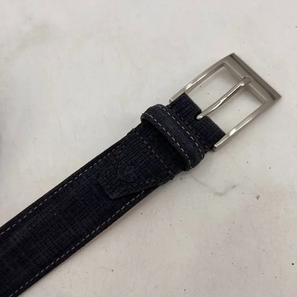 Martin Dingman Belt Mens 36 Chalkboard Suede Saddle Leather Lining Made in USA